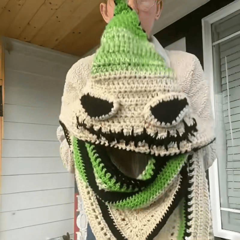 🏆 500K+ SOLD! – Almost Gone-⚡2025 USA New Burlap Chap Crochet Hood