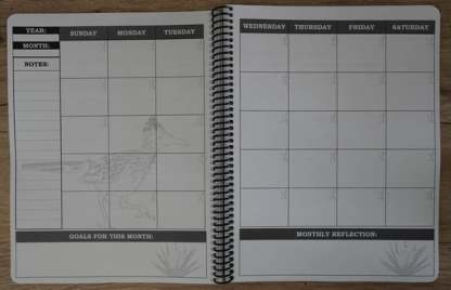 🔥🖤📚Themed Yearly Planner(✨Hardcover Book)