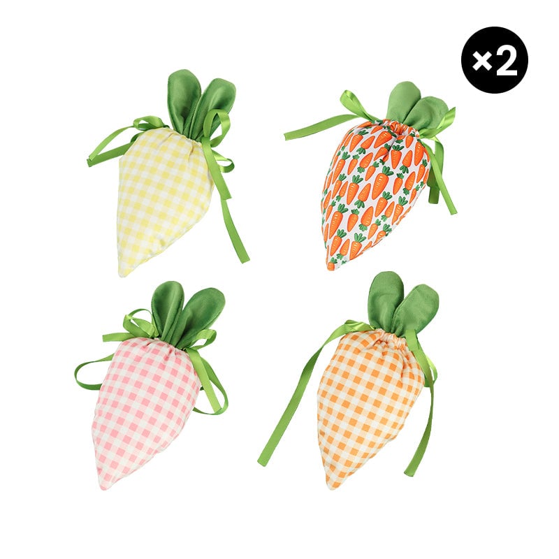 Easter Bunny Carrot Treat Bags – Festive Candy & Gift Party Favor Pouches
