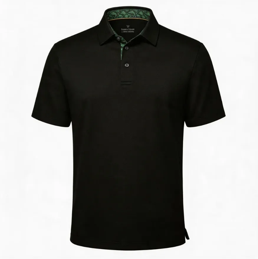 3-Pack Men's Performance Polo Shirts – Soft Breathable Cotton, 4-Way Stretch, Moisture-Wicking, Classic Collared for Work, Golf & Everyday Wear