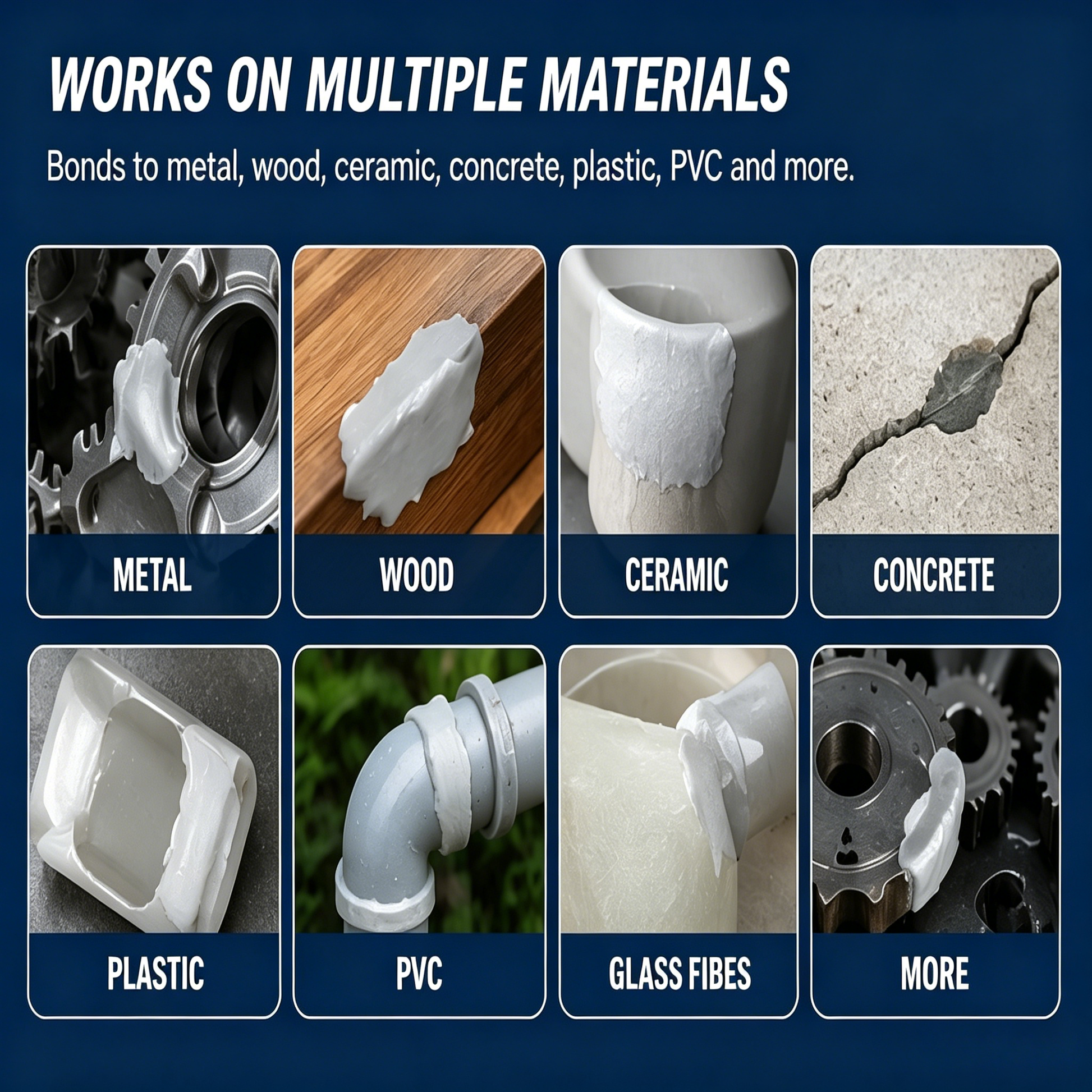 💥SAVE 49% NOW🏠Steel Reinforced Epoxy Repair Putty — Universal Glue for Metal, Wood, Plastic