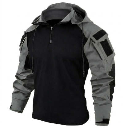 Men's Tactical Quick Dry Hoodie Combat Shirt