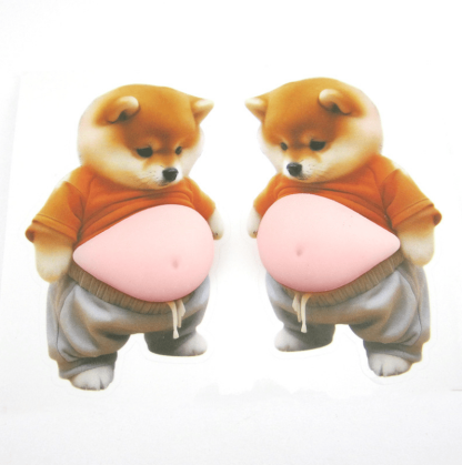 Chubby Shiba Inu Anti-Collision Sticker