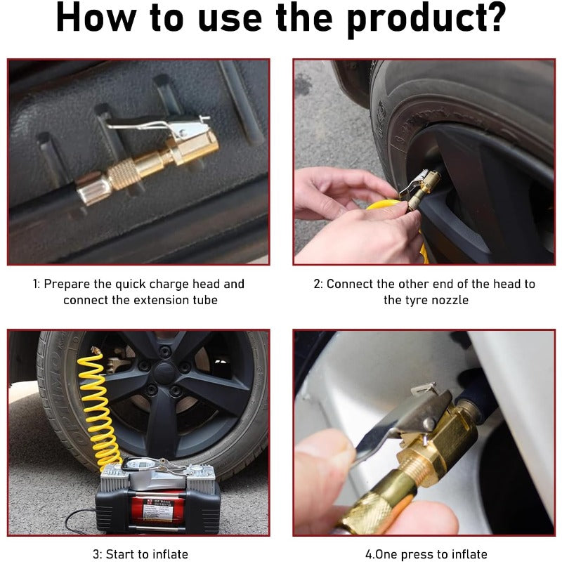 Brass Tire Air Chuck