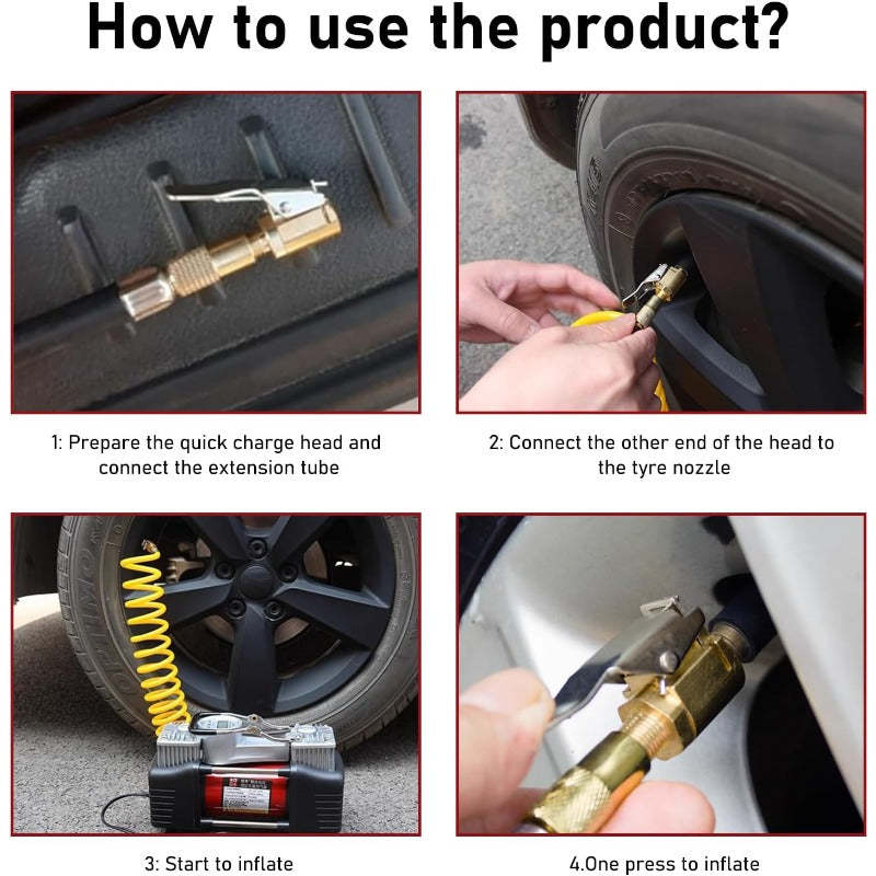 Brass Tire Air Chuck