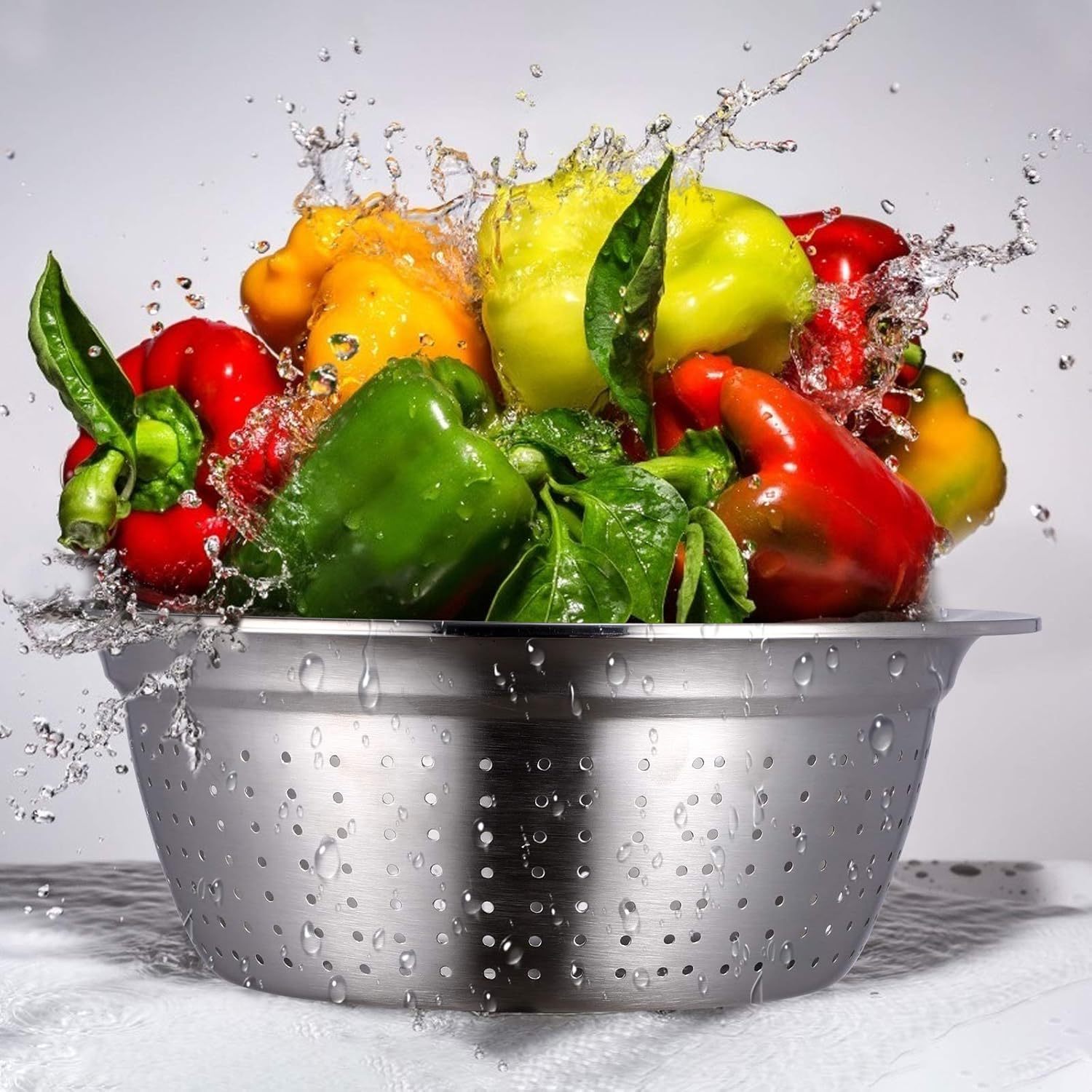 Stainless Steel Grater with Drain Basket🥕🥗