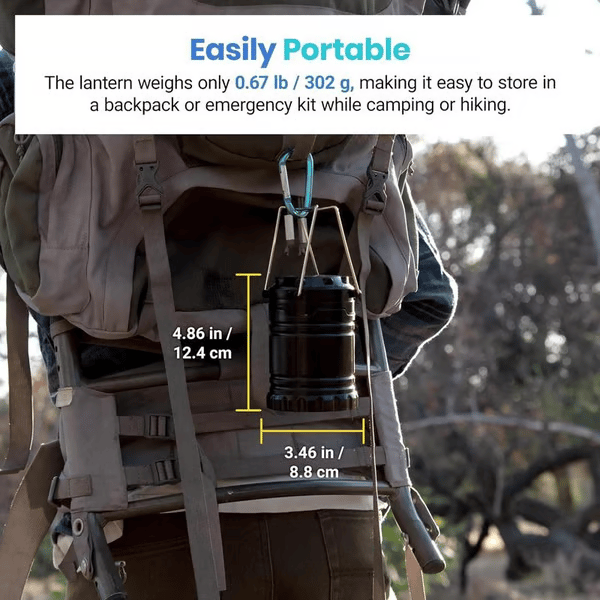 Collapsible LED Camping Lanterns Lightweight Solar