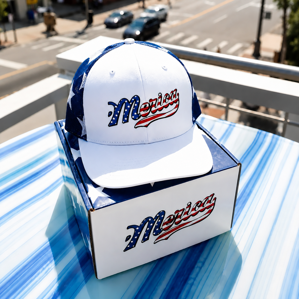 🇺🇸 ’Merica Independence Day Embroidered Mesh Back Trucker Hat