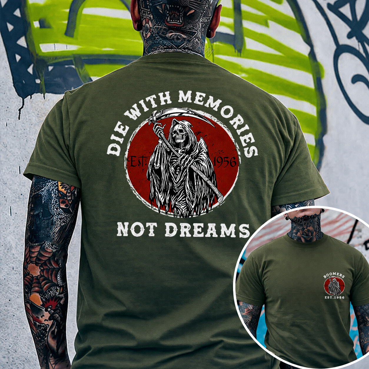 Boomers T-shirt, Die With Memories Not Dreams T-shirt Custom EST Year