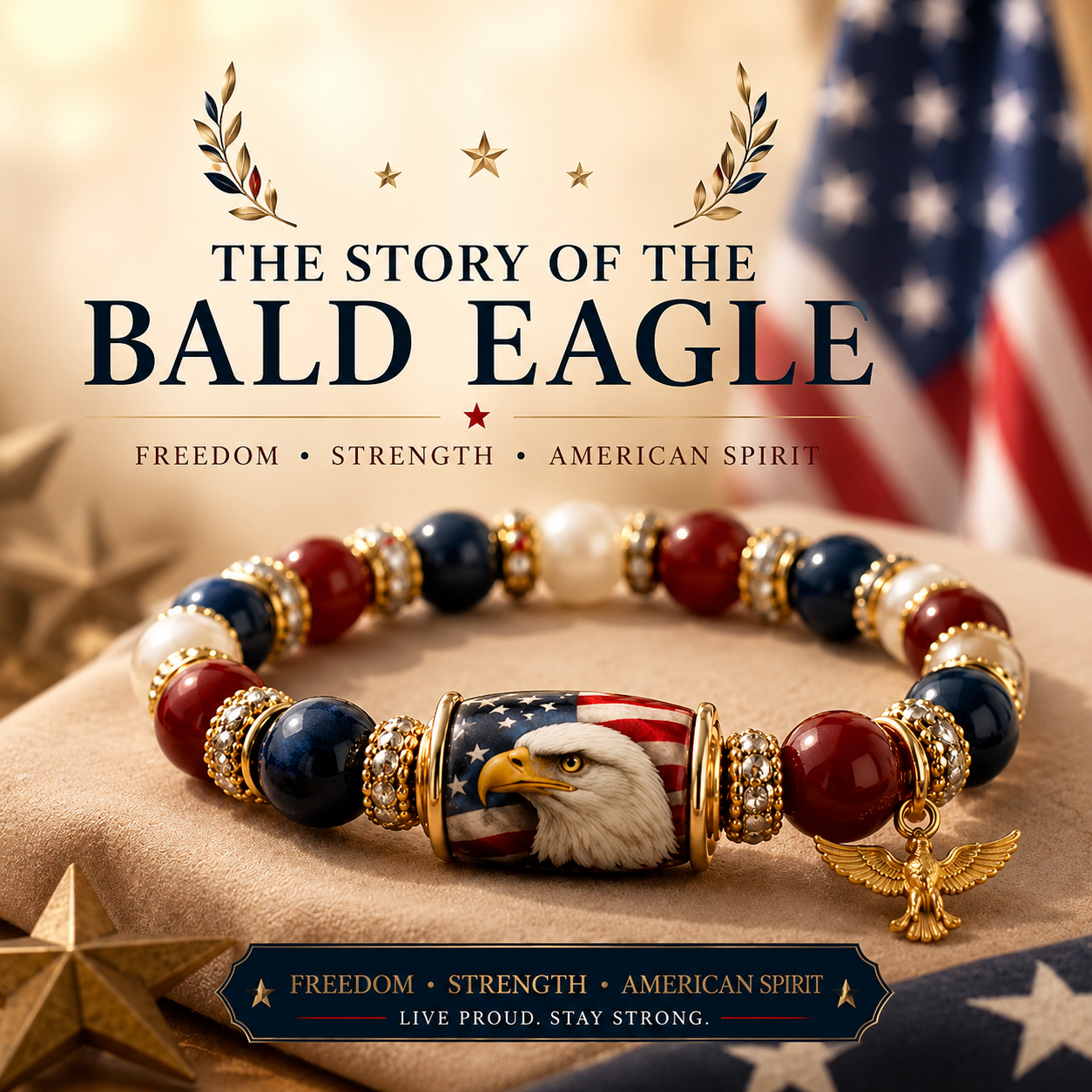 🔥LAST DAY 50% OFF - 🇺🇸 Celebrate Freedom & Honor 💎 | American July 4th Independence Day Limited Edition Collection ✨