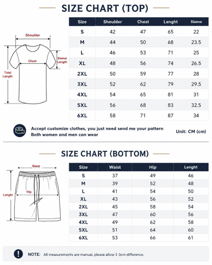 ⚡ Men’s Gradient Short Sleeve Tracksuit 2-Piece Set