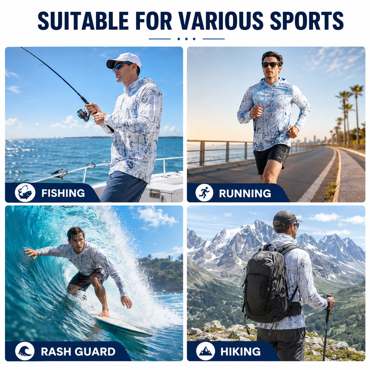 🎁55% OFF Today  Men’s UPF 50+ Outdoor Sun Hoodie