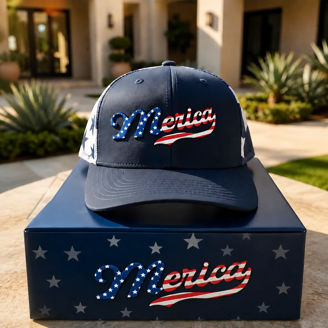 🇺🇸 ’Merica Independence Day Embroidered Mesh Back Trucker Hat