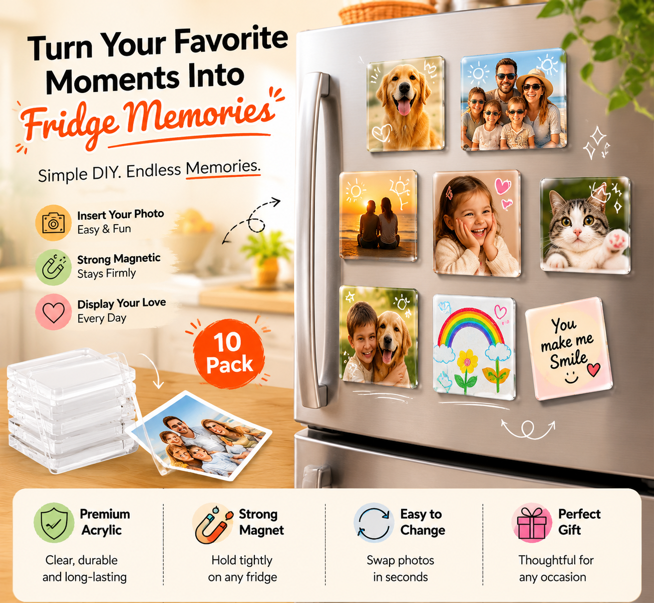 🔥49% OFF TODAY📸 DIY Photo Fridge Magnet Maker Kit