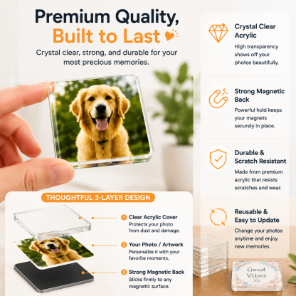 🔥49% OFF TODAY📸 DIY Photo Fridge Magnet Maker Kit