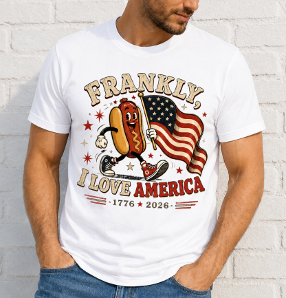 Frankly I Love America Patriotic T-Shirt 