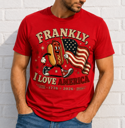 Frankly I Love America Patriotic T-Shirt 
