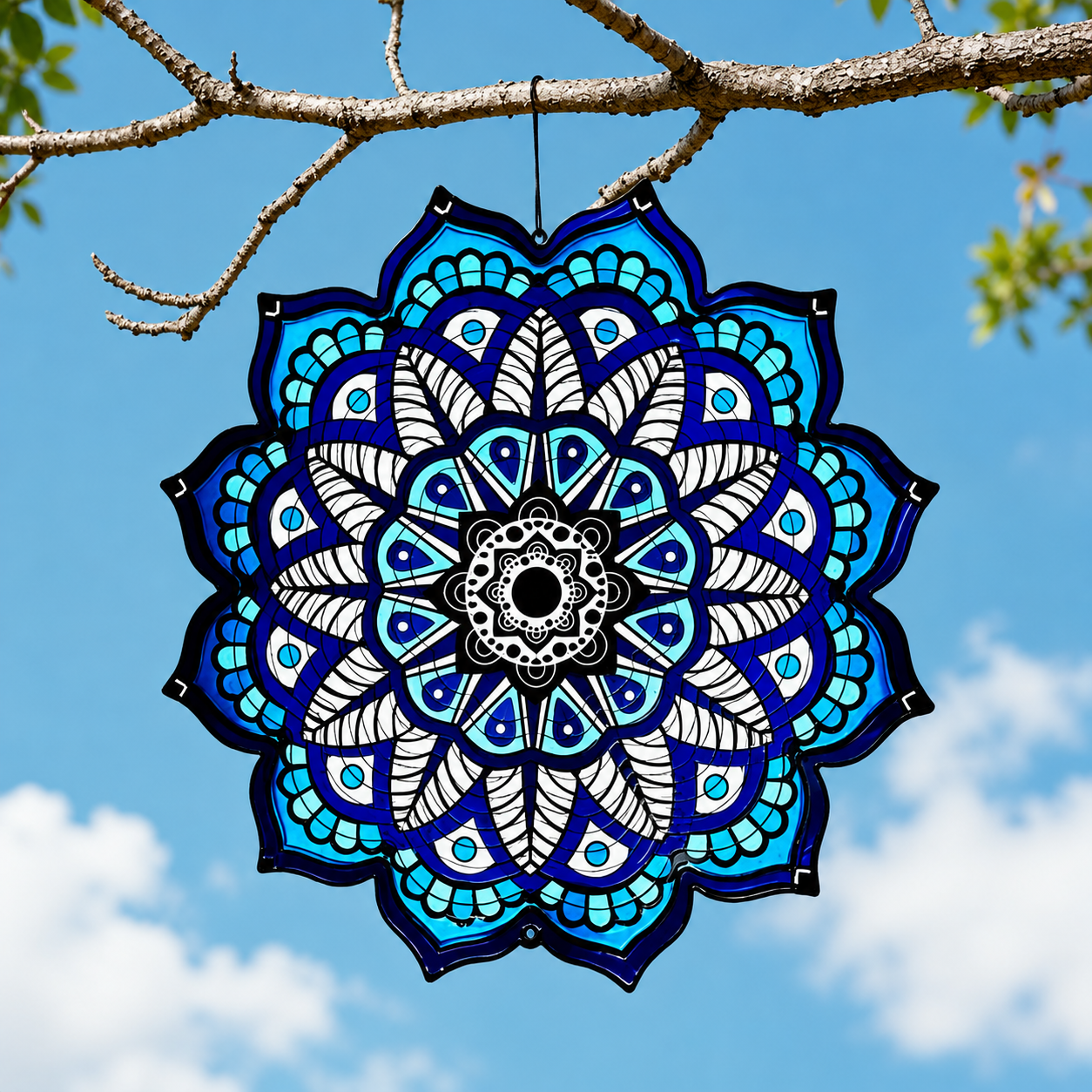 Hummingbird Wind Spinner – Rainbow Garden Hanging Ornament