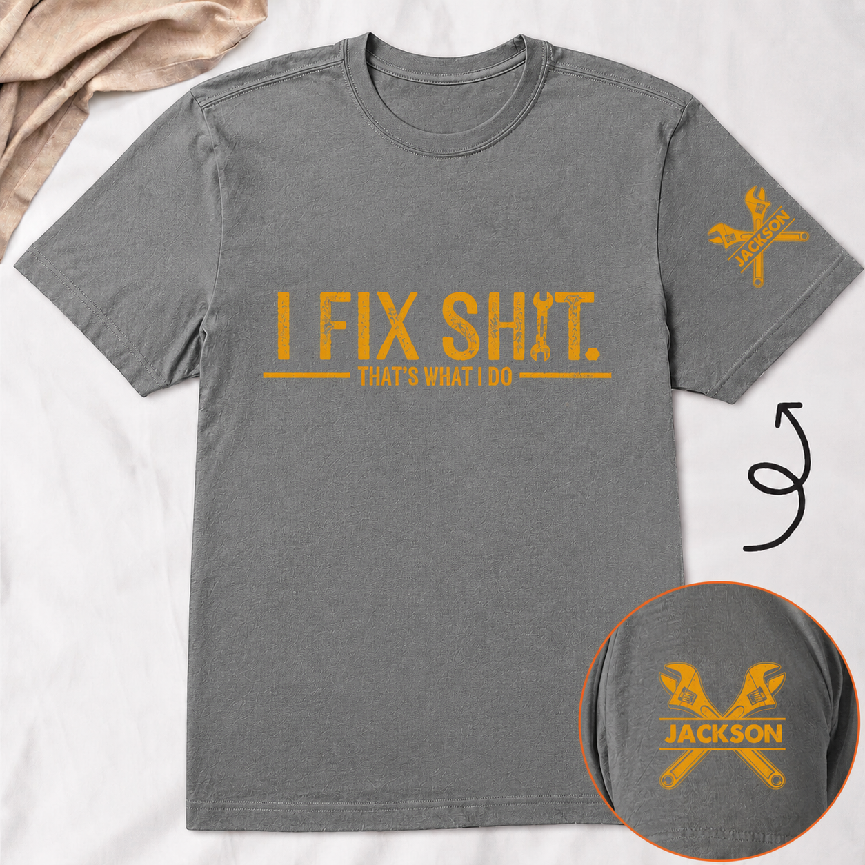 I Fix Sh!T That's What I Do - Funny Gifts For Men, Husband, Dad, Grandpa, Mechanic Handyman - Personalized Shirt