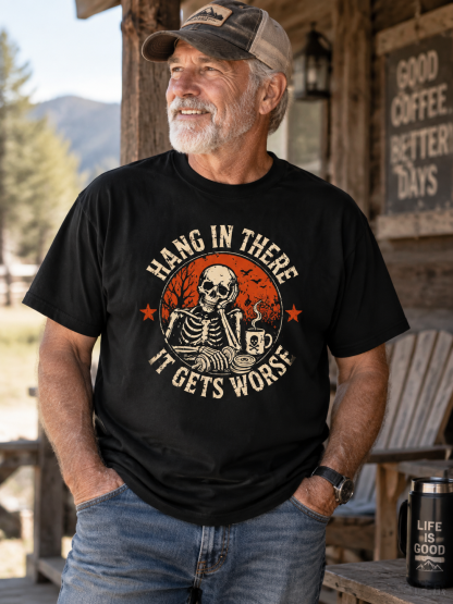 HANG IN THERE IT GETS WORSE SKELETON COTTON PUMP COVER