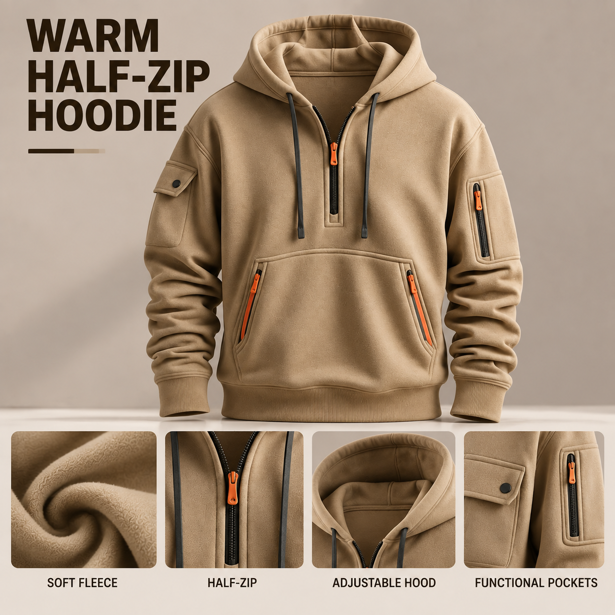 Classic Quarter-Zip Hoodie