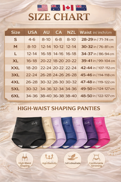 High-Waist Tummy Control Seamless Shaping Panties(3/5/8 Pack)