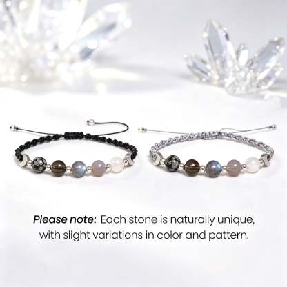 Moon Phases Crystal Healing Bracelet