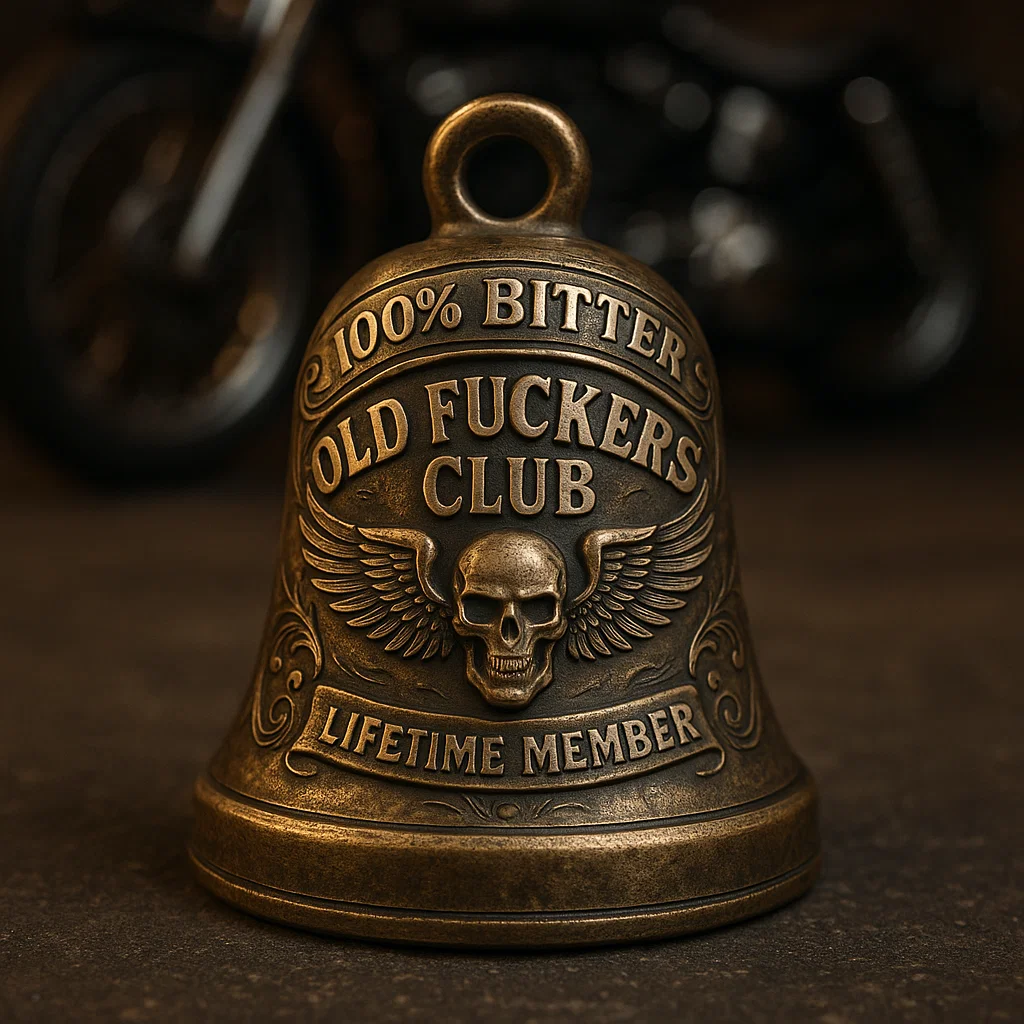 🏆Flash Sale 60% OFF-Bitter Old F**kers Club - Edgy Biker Bell