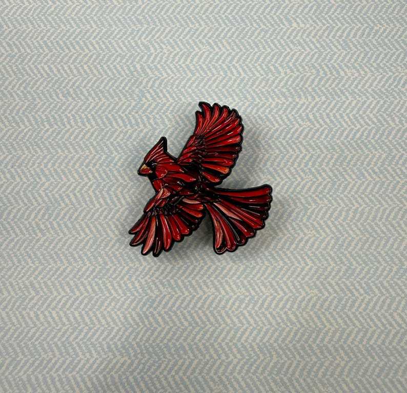 🎁Stained Glass Wildlife Enamel Pins