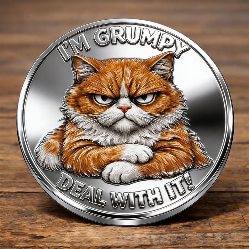 New Year 50% Off--Grumpy Old Cats Club Commemorative Coin