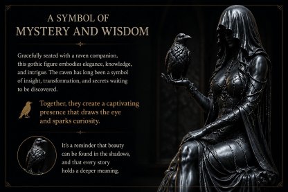 🔥Last Day 43% OFF 🖤 Gothic Raven Shelf Sitter Statue