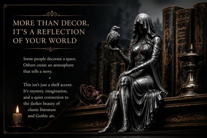 🔥Last Day 43% OFF 🖤 Gothic Raven Shelf Sitter Statue