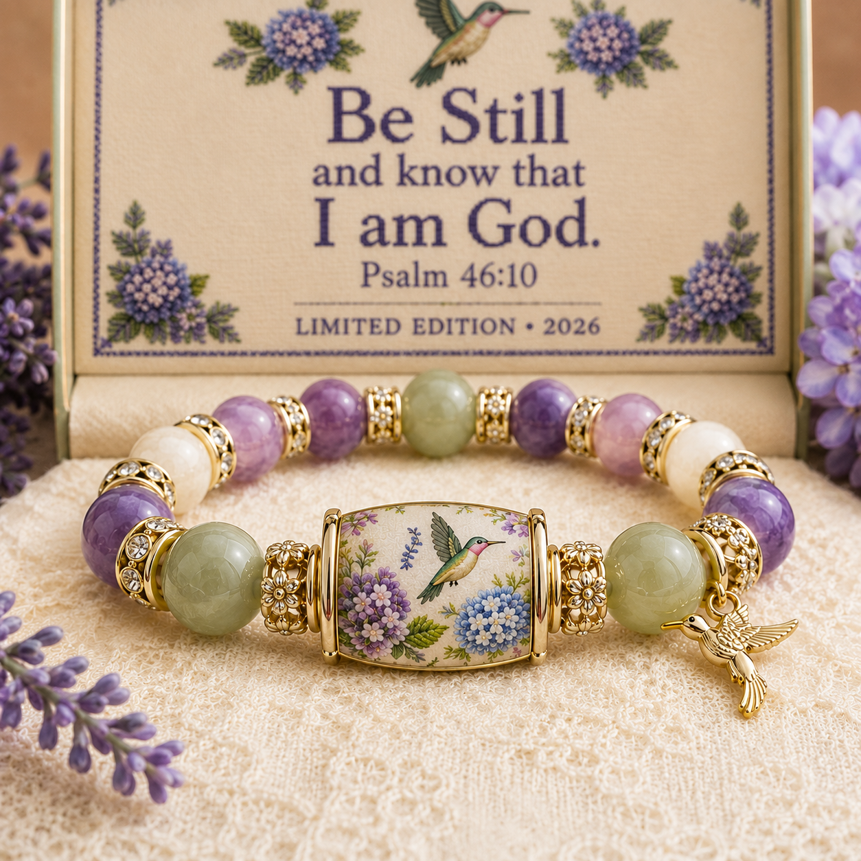 💜Hummingbird Garden Faith Bracelet 🌸 | 2026 Limited Edition Bracelet
