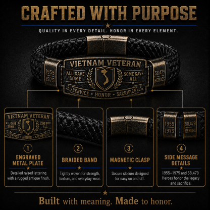 Last Day Promo: 50% OFF 🎖️ -Vietnam Veteran Honor Bracelet