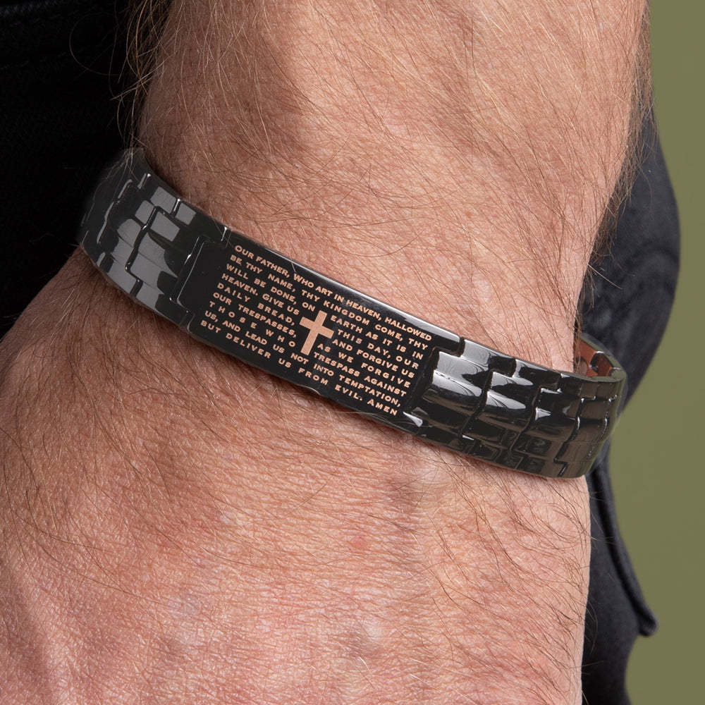 Power of the Lord’s Prayer Magnetic Copper Bracelet