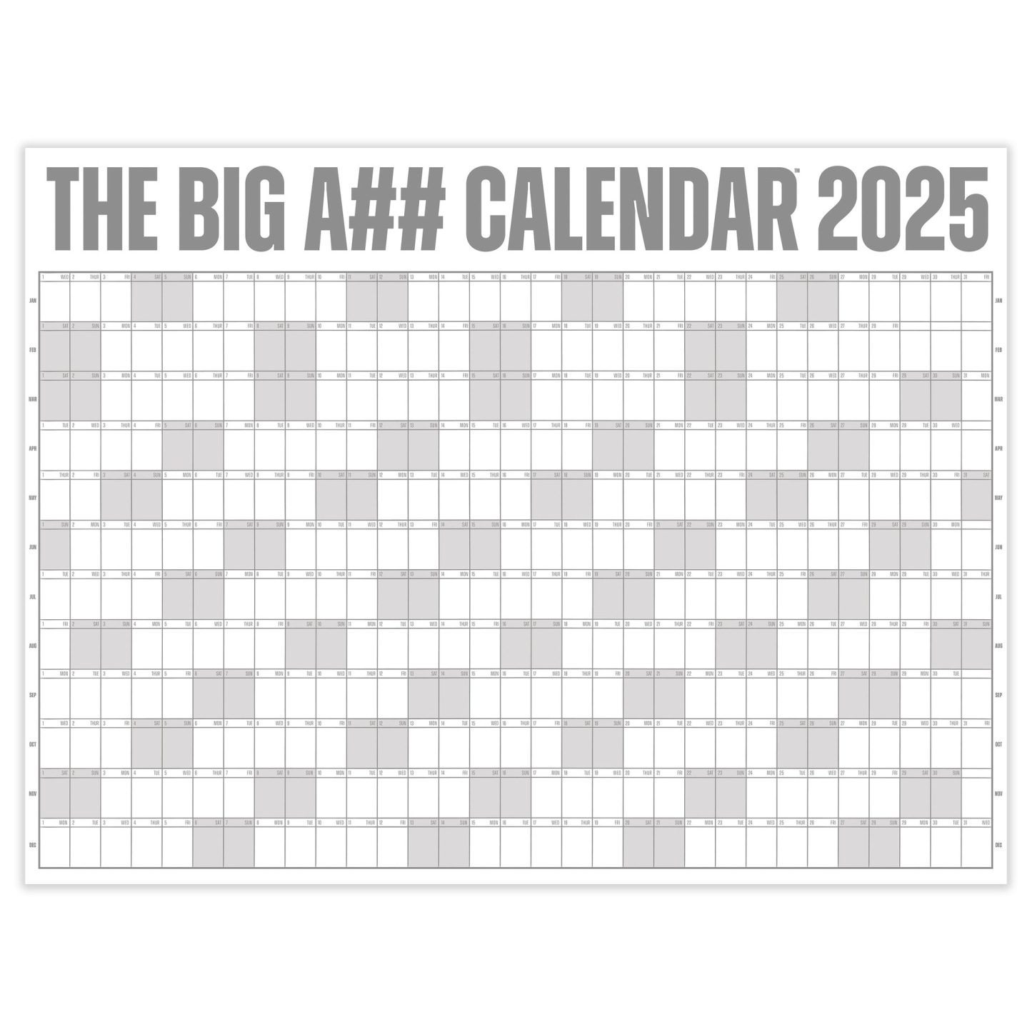 🔥Last Day 50% OFF 📅The Big A## Calendar 2026 - Flexible Dry-Erase Material ✍️Design Your Amazing Year!🏃