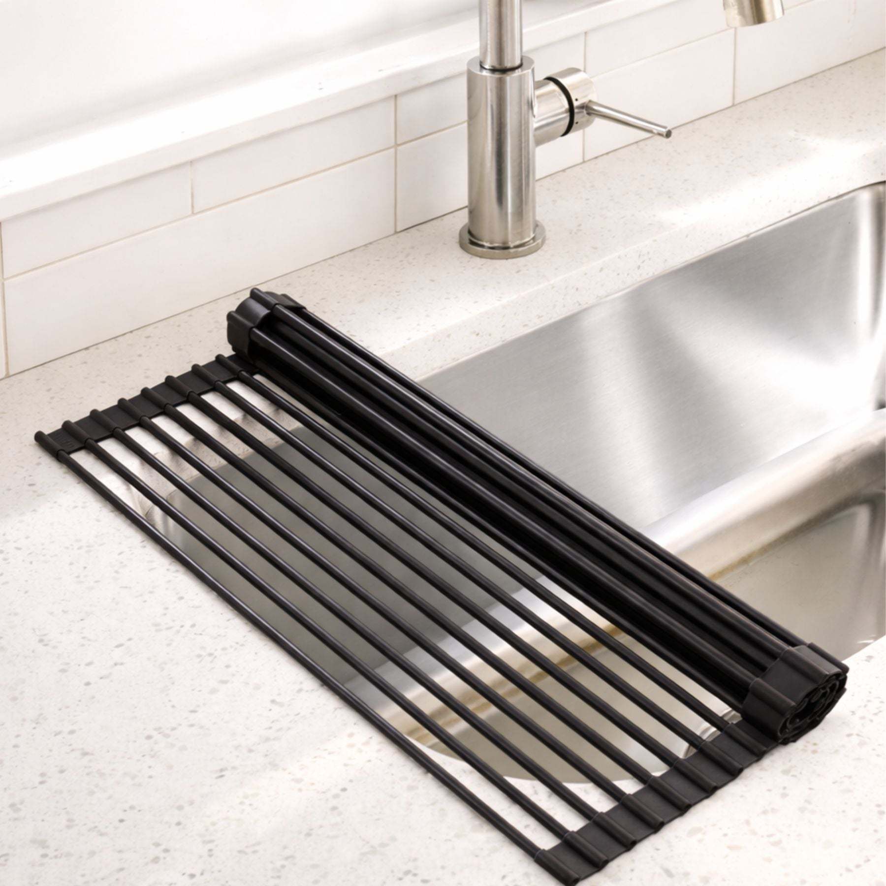 Roll-Up Sink Drying Rack