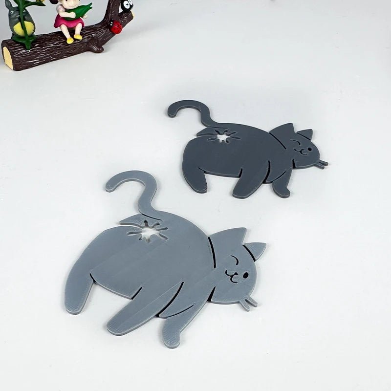 Cat’s Outta the Bag Cat Butt Bag Clips