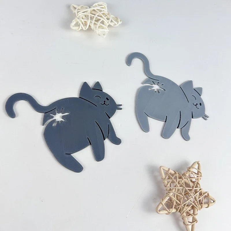 Cat’s Outta the Bag Cat Butt Bag Clips