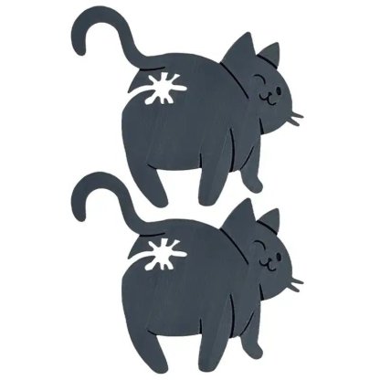 Cat’s Outta the Bag Cat Butt Bag Clips
