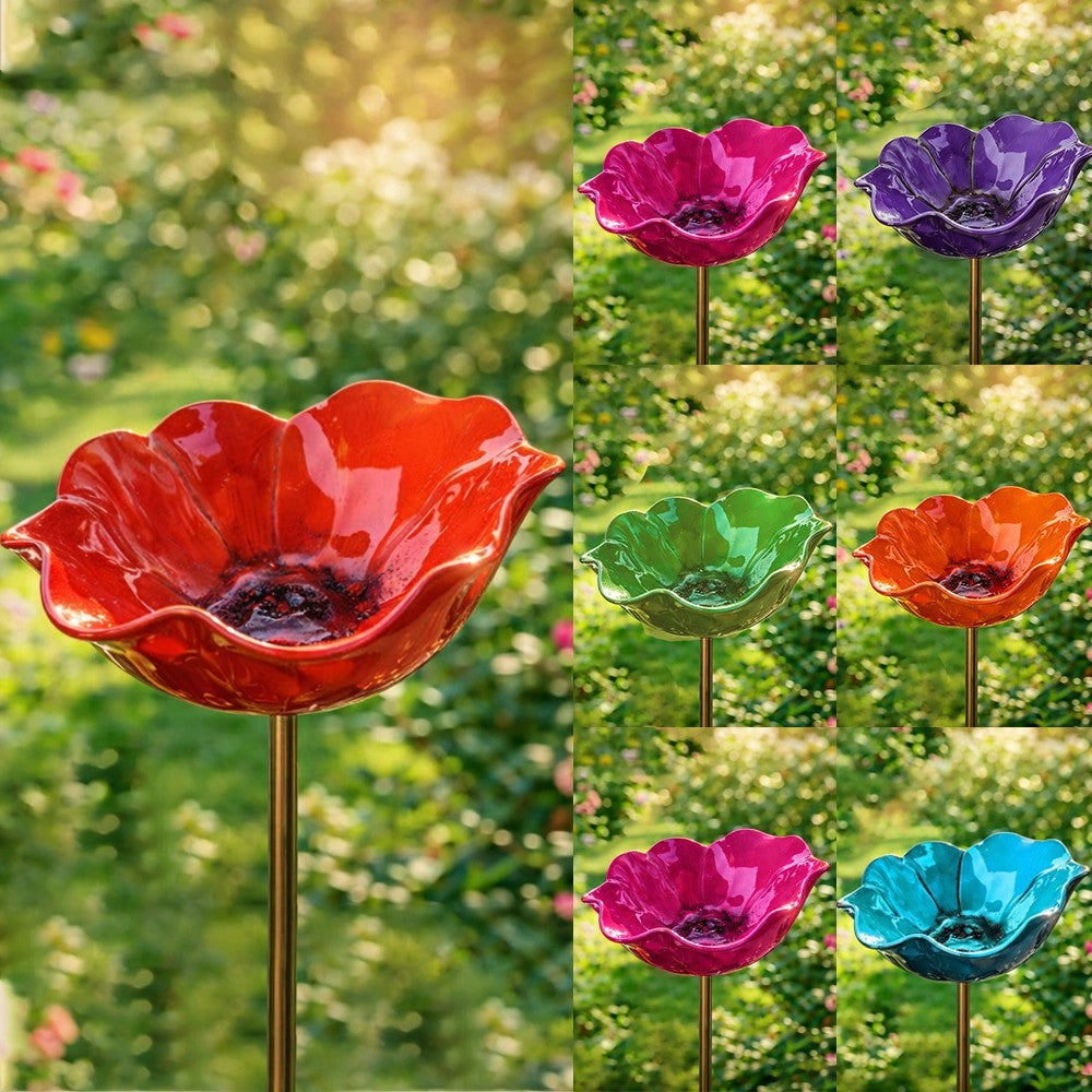 💖🎁2026 Hot Sale--🎁Handmade Metal Flower Garden Stake🐦