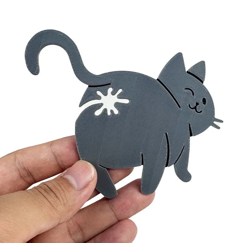 Cat’s Outta the Bag Cat Butt Bag Clips
