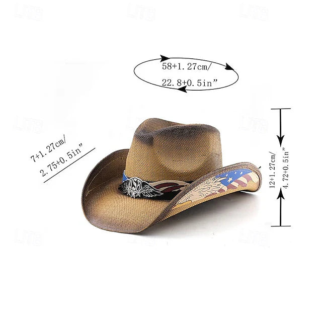 America Independence Day Patriot Cowboy Hat - Celebrate America's 250th Anniversary With Strength, Freedom & Pride