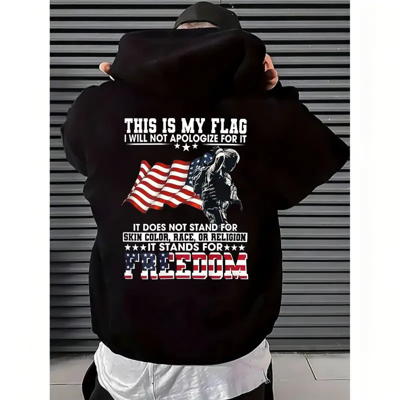 Unapologetically American: This Is My Flag Patriotic Men's T-Shirt/Sweatshirt/Hoodie
