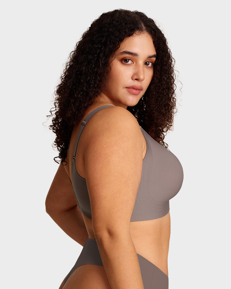 Womens Wireless Bras V Mesh Comfortable Bralette Supportive