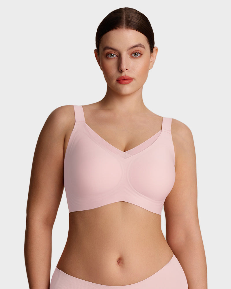 Womens Wireless Bras V Mesh Comfortable Bralette Supportive