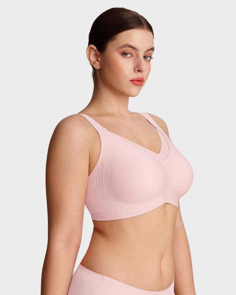 Womens Wireless Bras V Mesh Comfortable Bralette Supportive