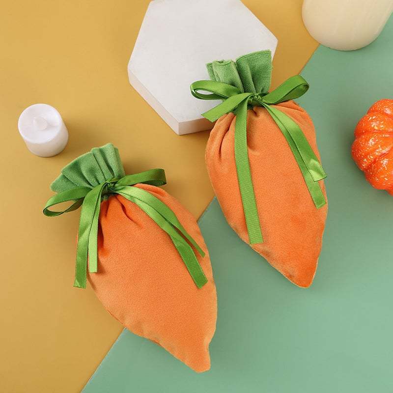 Easter Bunny Carrot Treat Bags – Festive Candy & Gift Party Favor Pouches