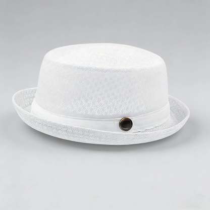 Summer Breathable Mesh Pork Pie Hat