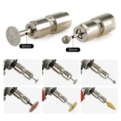 ⚙️Angle Grinder Conversion Kit 🔧 3mm/6mm Dual Collet – Universal Straight Grinder Adapter for Carving & Polishing